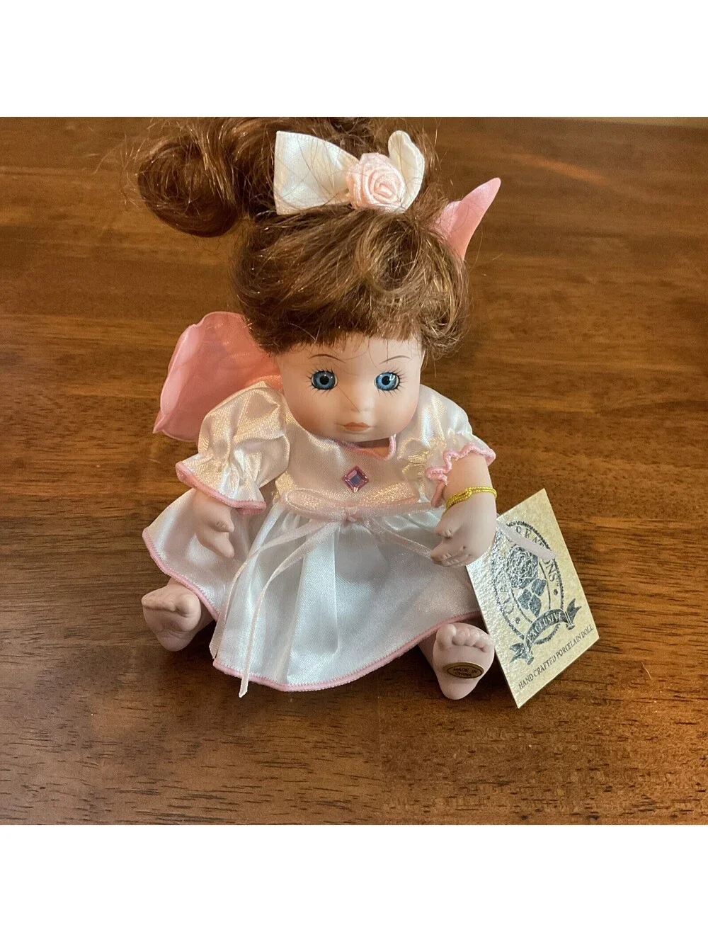 Classic Creations Porcelain Angel Doll October Birthstone Color 7
